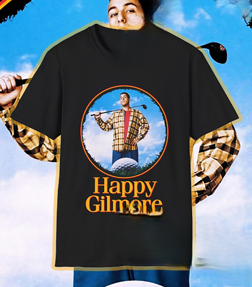 Happy Gilmore Golf T Shirt Funny Movie Tee For Golf Lovers Black